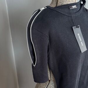 Zara Trafaluc Short Sleeve Zipper Dress